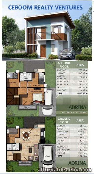 1st picture of Adrina - Modena Townsquare 4 Bedrooms For Sale in Cebu, Philippines