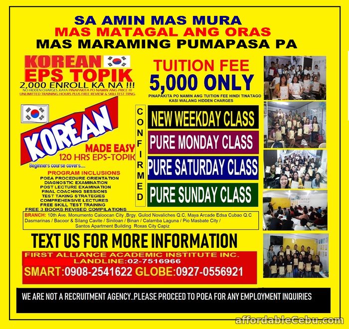1st picture of Learn Korean Language Announcement in Cebu, Philippines