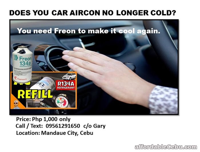 1st picture of CAR FREON CHARGING Offer in Cebu, Philippines