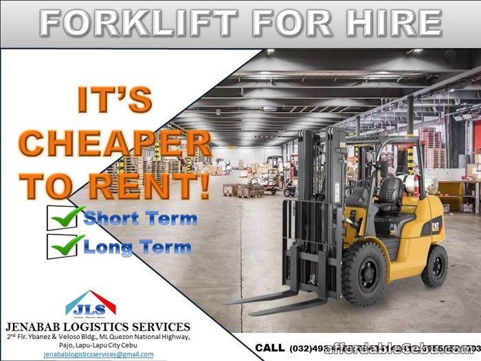 1st picture of 3 tonnes forklift for rent For Rent in Cebu, Philippines