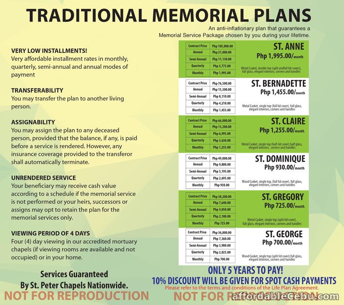 1st picture of Memorial Plans 3 Offer in Cebu, Philippines