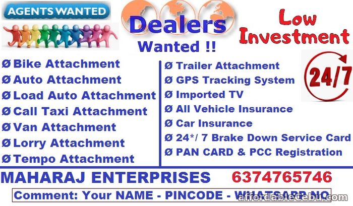 1st picture of Dealers Wanted, Agency Wanted, Franchisee Need, Business offer, DSA, Sales agency, Collection Agency, Delivery Agency Looking For in Cebu, Philippines