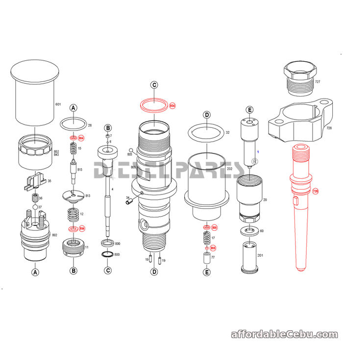 1st picture of Buy Bosch Fuel Injector 445120238 For Cummins Common Rail For Sale in Cebu, Philippines