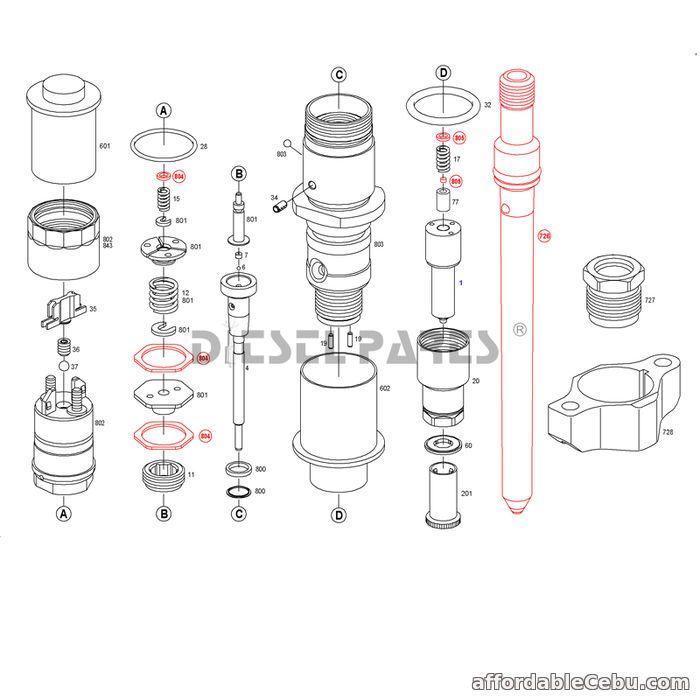 1st picture of aftermarket cummins injectors common rail 0445120007 for DAF TRUCKS For Sale in Cebu, Philippines