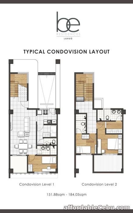 4th picture of 2 LEVEL UNIT CONDO WITH OWN ATTACHED CARPORT - BE RESIDENCES For Sale in Cebu, Philippines