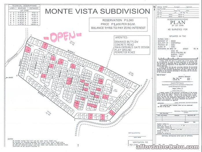 4th picture of Monte Vista Subdivision(LOT ONLY) Basak, Compostela Cebu For Sale in Cebu, Philippines