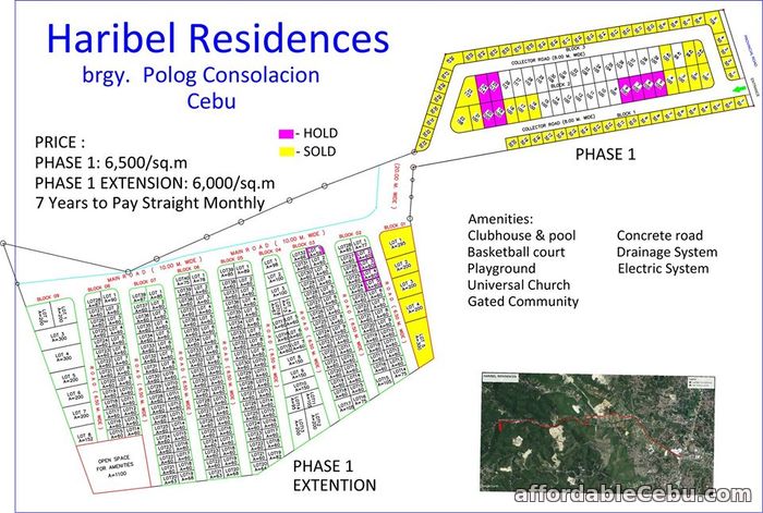 5th picture of Haribel Residences(LOT ONLY) Brgy. Polog, Consolacion, Cebu, Philipines For Sale in Cebu, Philippines