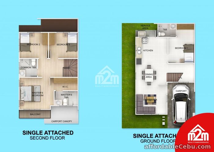 2nd picture of Woodway Townhomes-Phase 2(ATTACHED UNIT) Pooc, Talisay City For Sale in Cebu, Philippines