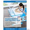 Height Adjustable kids ergonomic desk