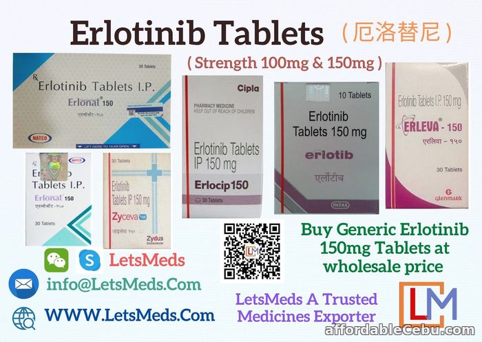 1st picture of Buy Erlonat 150mg Online | Send Erlotinib Tablets to Philippines For Sale in Cebu, Philippines