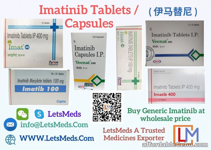 1st picture of Send Imatinib Tablets to Philippines | Buy Velpanat 400mg Online | Generic Glivec Price India For Sale in Cebu, Philippines