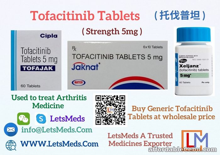1st picture of Generic Xeljanz Cost Philippines | Indian Tofacitinib Brands Supplier | Buy Jaknat 5mg Online For Sale in Cebu, Philippines