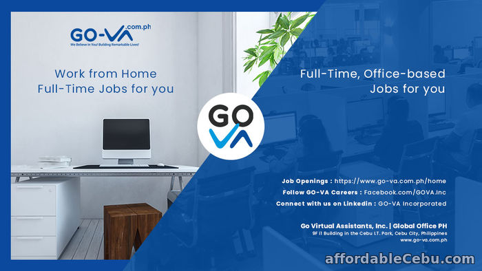 1st picture of Office Based Job: Video Editor - GO Virtual Assistants Offer in Cebu, Philippines