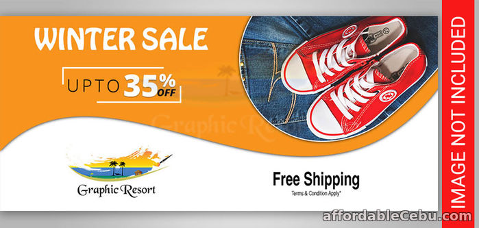 1st picture of Download Free PSD Template Winter Sale Web Slider Offer in Cebu, Philippines