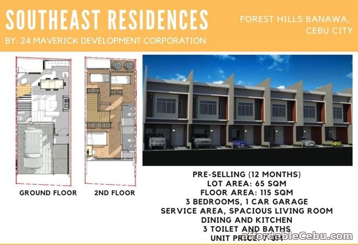 1st picture of Southeast Residences(2-Storey Townhouse) For Sale in Cebu, Philippines