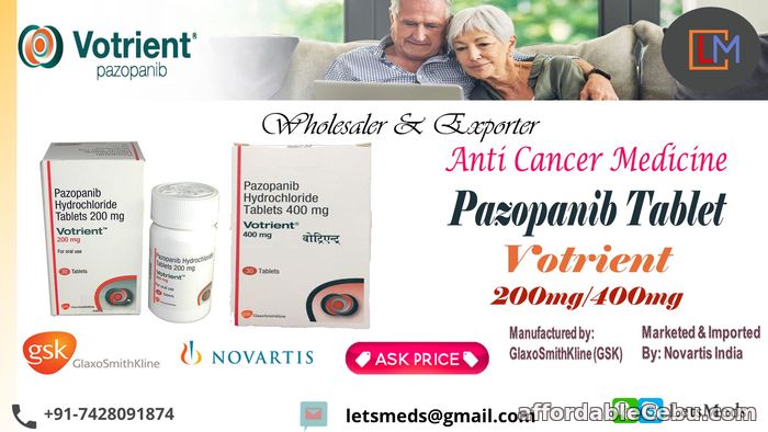1st picture of Pazopanib Price Online USA | Buy Votrient Tablet Online Philippines For Sale in Cebu, Philippines