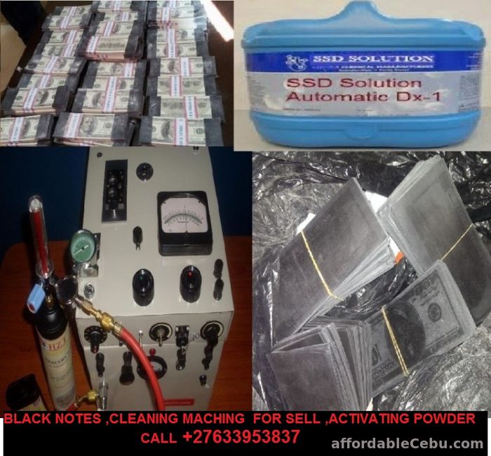 5th picture of We sell SSD Chemical Solution used to clean all type of blackened, tainted and defaced bank notes Call +27633953837 For Sale in Cebu, Philippines