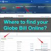 Picture of Where to Find the Online Bill of Your Globe Broadband, Landline/Telephone and Mobile