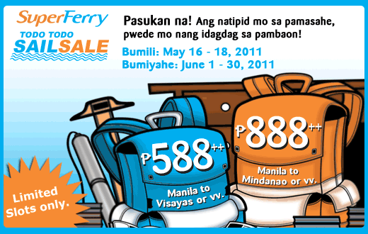 Picture of Super Ferry Latest Promo for June 1 to June 30, 2011 travel