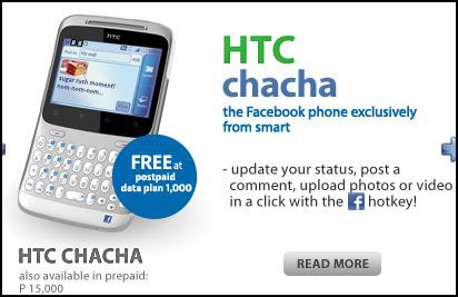 Picture of SMART HTC ChaCha Facebook Phone