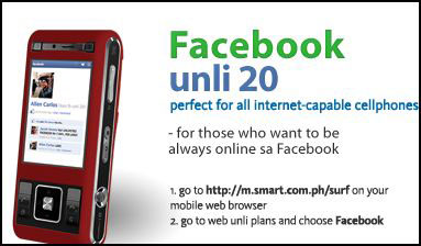 Picture of SMART Facebook Unli 20 (unlimited facebook surfing online-internet)