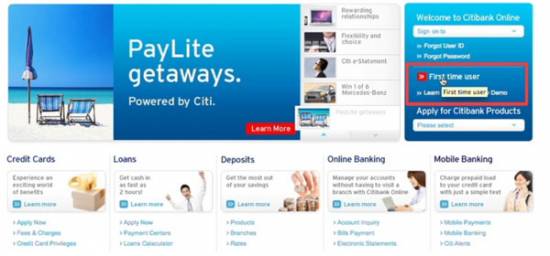 Picture of How to Apply and Register for Citibank Online Banking