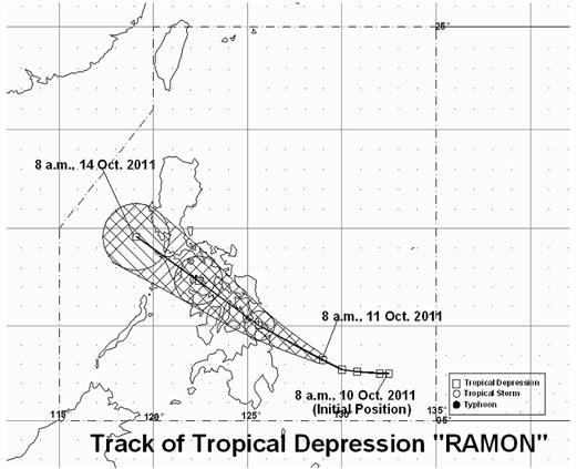 Picture of PAG-ASA Update: Tropical Depression "Ramon" Warning in the Philippines!