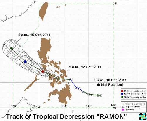 Picture of PAGASA Latest Update: Storm "Ramon" Weakens