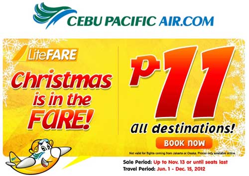 Picture of Cebu Pacific Latest Promo for June to December 2012