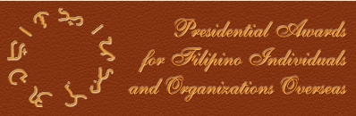 Picture of Search for the 2012 Presidential Awards for Filipino Individuals and Organizations Overseas