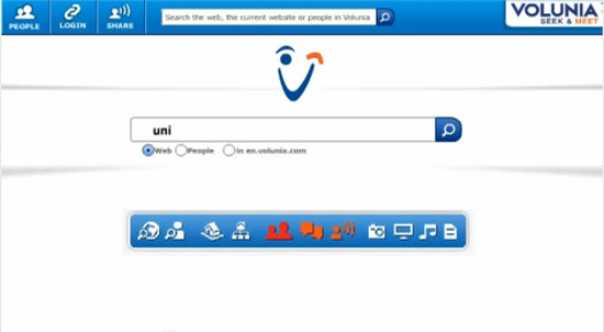 Picture of Volunia: an integrated search engine and social network