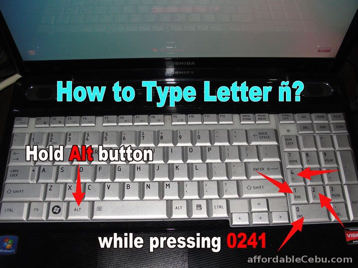 How To Type Letter Enye N In Laptop Keyboard Computers Tricks Tips