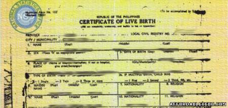 Picture of How to Register Live Birth in Cebu