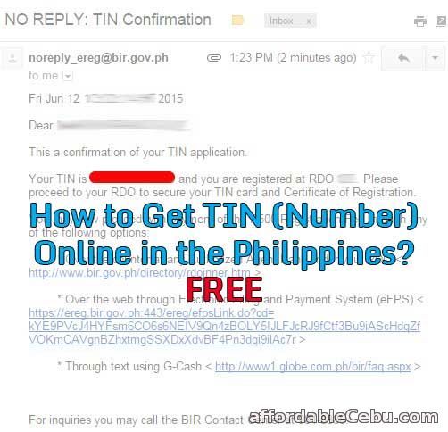 how to get your tin number online philippines