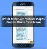 Picture of List of Most Common Messages Used in Phone Text Scams