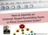 Picture of How to Identify an Internet-Based Pyramiding Scam or Ponzi Investment Scam?