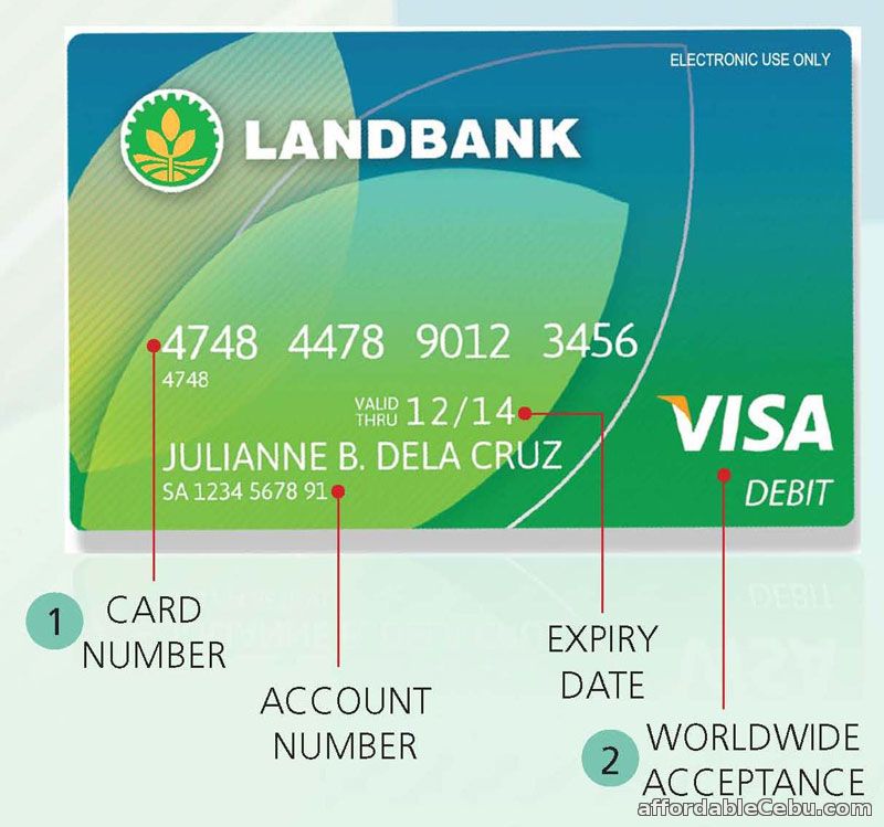 union bank account number atm card