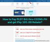 Picture of How to Pay PLDT Bill thru COINS.PH Online and Get 50pesos plus 5pesos free?