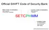Picture of What's the official Swift Code of Security Bank?
