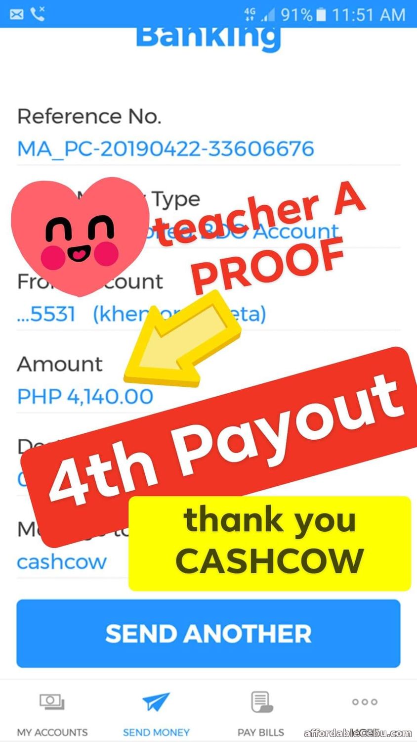 CashCowRobot Proof of Income