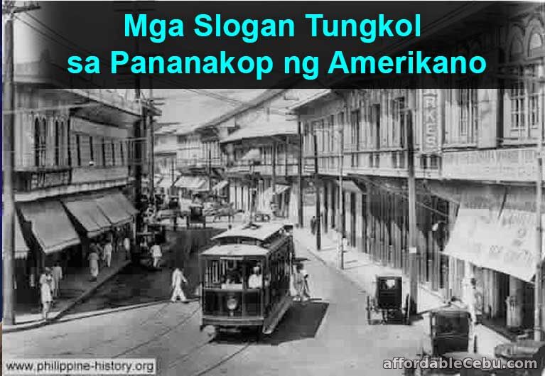 Mga Slogan Tungkol sa Resulta ng Pananakop ng mga Amerikano sa