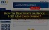 Picture of How to Deactivate or Block BDO ATM Card Online?