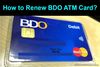 Picture of How to Renew BDO ATM Card?