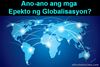 Picture of Ano-ano ang mga Epekto ng Globalisasyon?