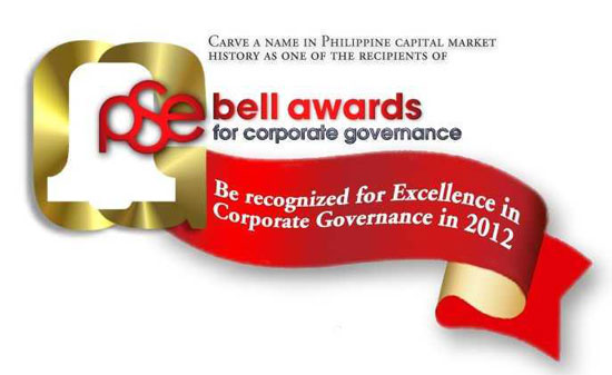 Picture of The Philippine Stock Exchange (PSE) Bell Awards for Corporate Governance 2012