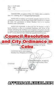 Picture of How to Secure or Get Copies of Council Resolution (New & Updated) and City Ordinance in Cebu