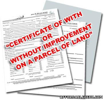 Picture of How to Get Certificate of With or No Improvement On a Parcel of Land in Cebu