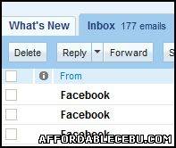Picture of How to Disable Facebook Updates or Notifications in Your Email