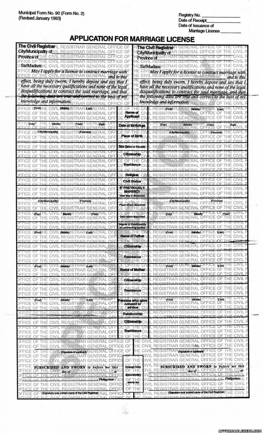 How to Apply for Marriage License in Cebu, Philippines 