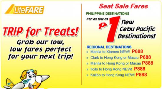 Picture of Cebu Pacific Latest 1 Peso Promo 2012